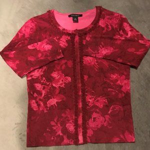 White House/Black Market wine colored cardigan